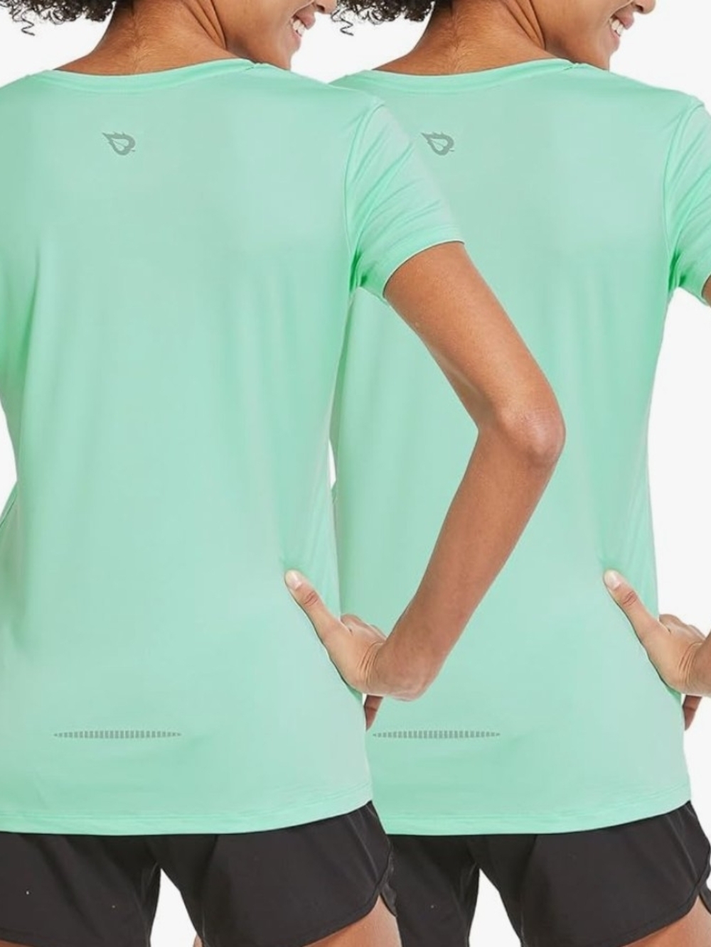Baleaf Set of Two Mint Short-Sleeve Performance Tees (Women's Medium)